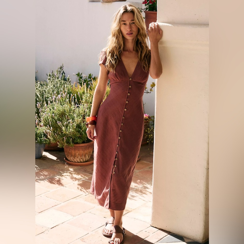Free People New In Town Midi Dress